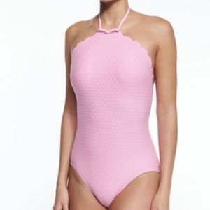 Kate Spade Marina Piccola Scalloped Swimsuit